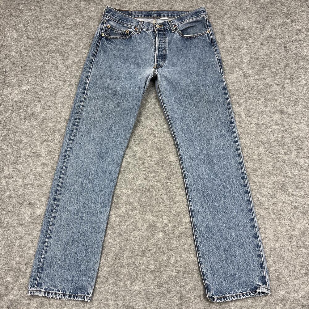 Levis 501 XX Jeans Mens 32x32 Blue Straight Classic Button Fly Vintage Grunge